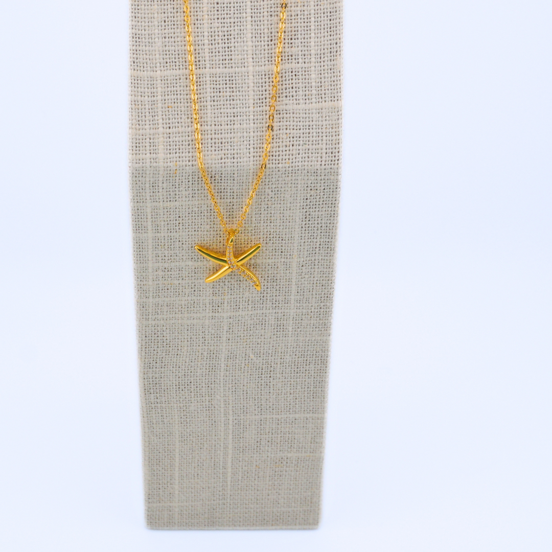 Gilded Starfish Pendant