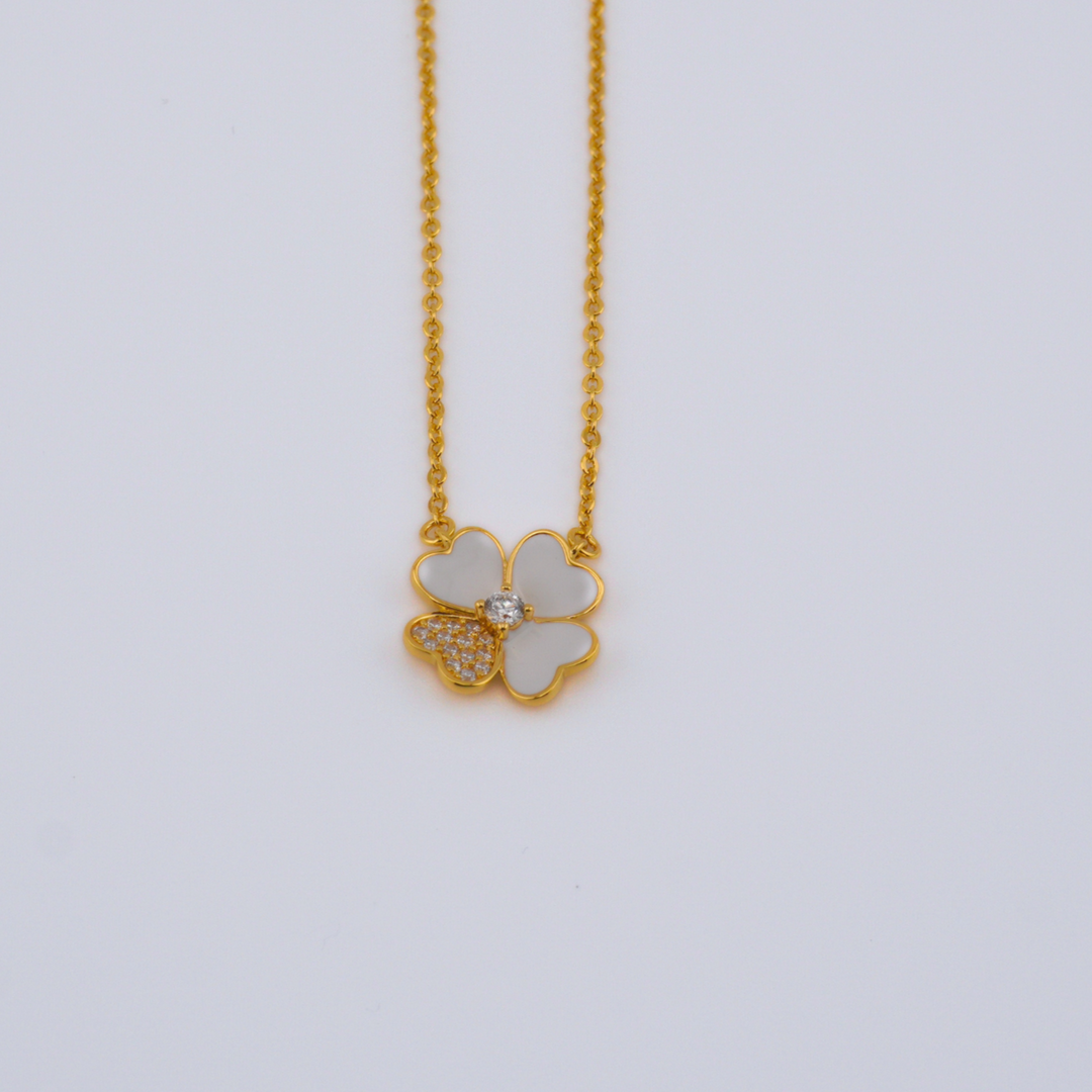 White Clover Necklace